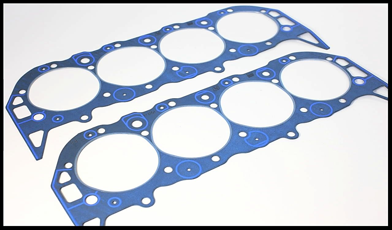 BBC CHEVY 555 572 632 FELPRO HEAD GASKETS TWO 1057PAIR Skip White